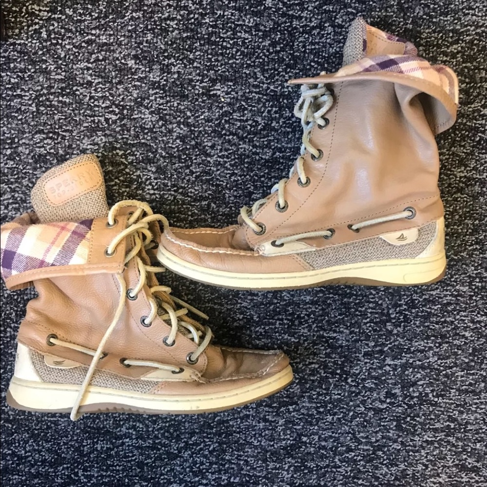 sperry boots. I only wore these once.